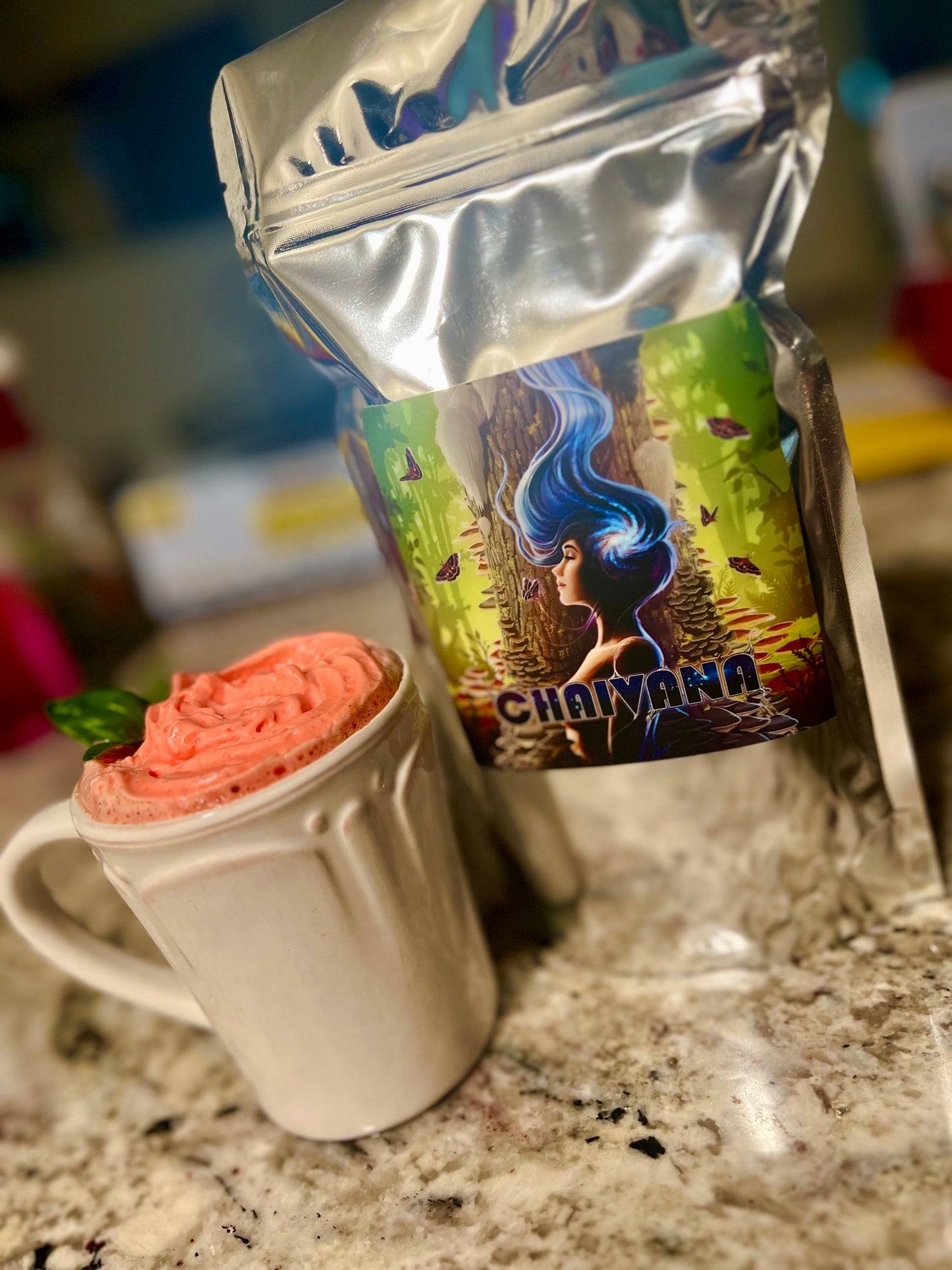 "CHAIVANA" Adaptogen Mushroom Chai Latte Drink Mix. 20 Servings